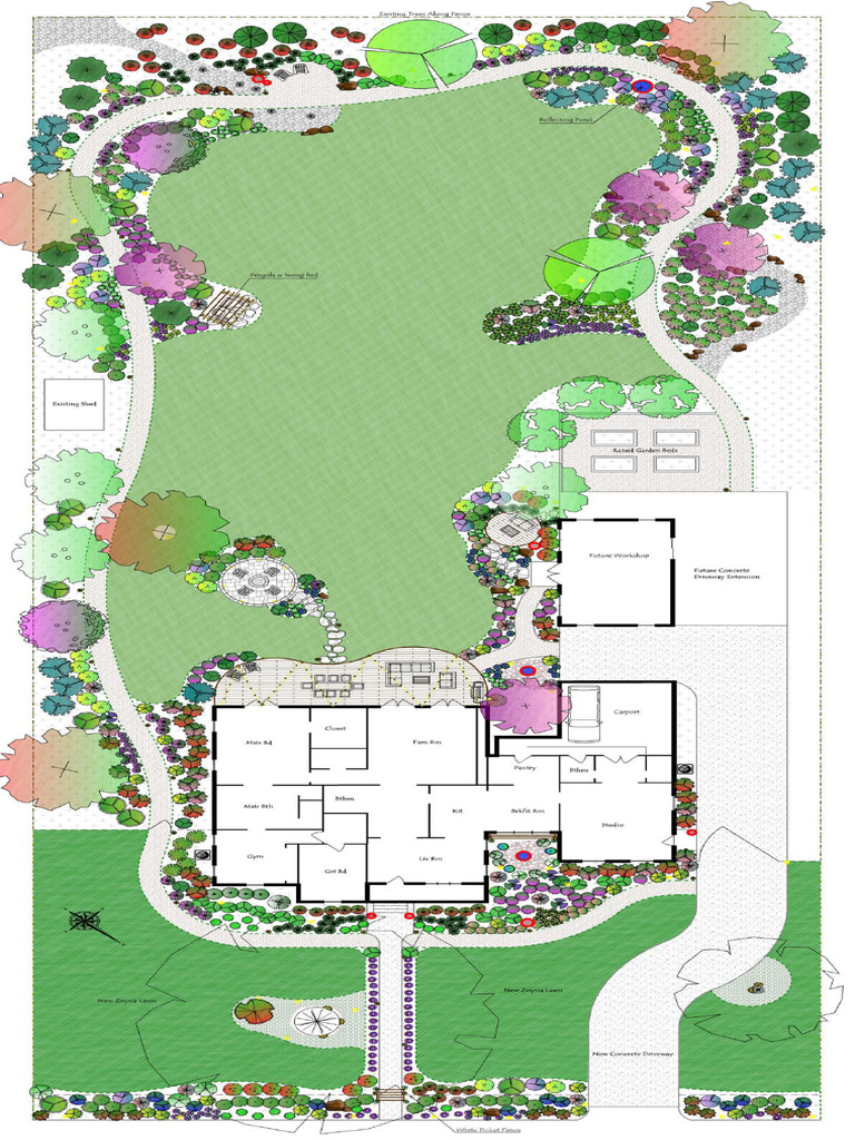 Master Landscape Plan Lot View Alone Original Size Scaled | PDF