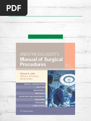 Full Download Anesthesiologist's Manual of Surgical Procedures