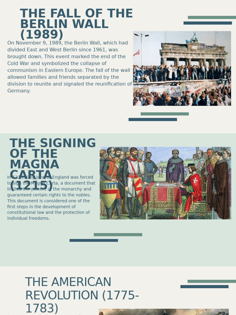 Key Historical Events That Shaped Nations | PDF