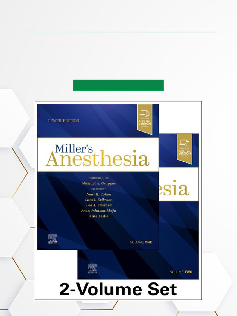 Instant Delivery Miller's Anesthesia, 2 Volume Set, 10th