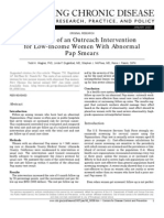 Wagner Et Al, PrevChrDis 2007 - Costs of Abnormal Pap Smears Outreach