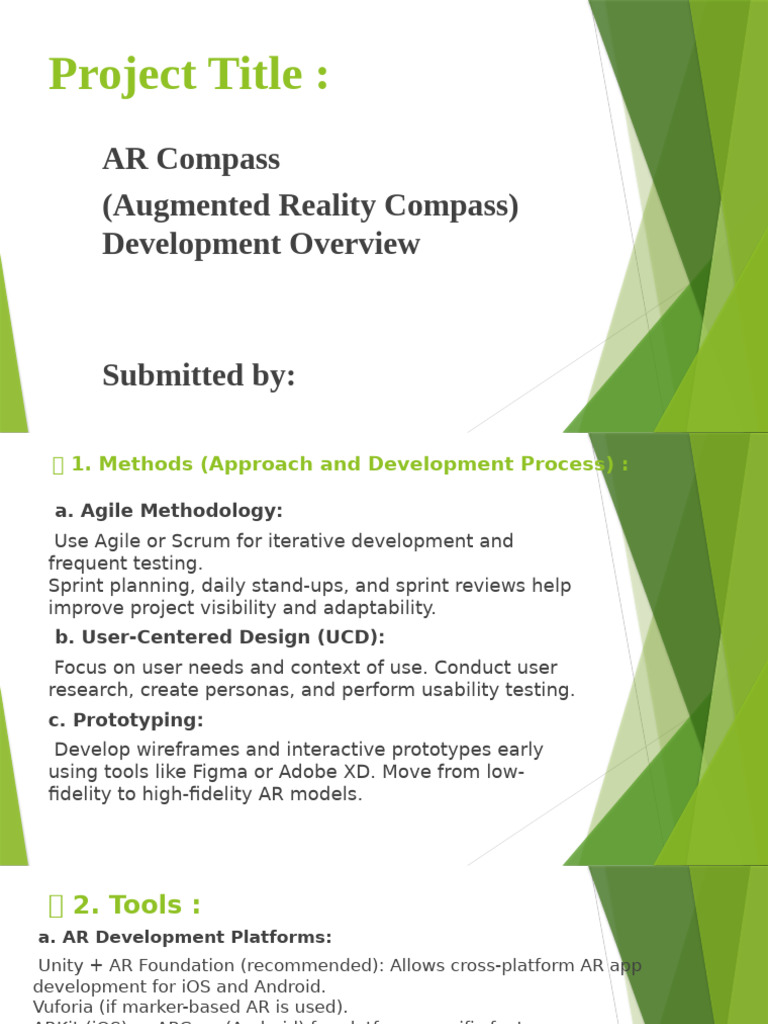 AR Compass Development Overview | PDF | Augmented Reality | Compass