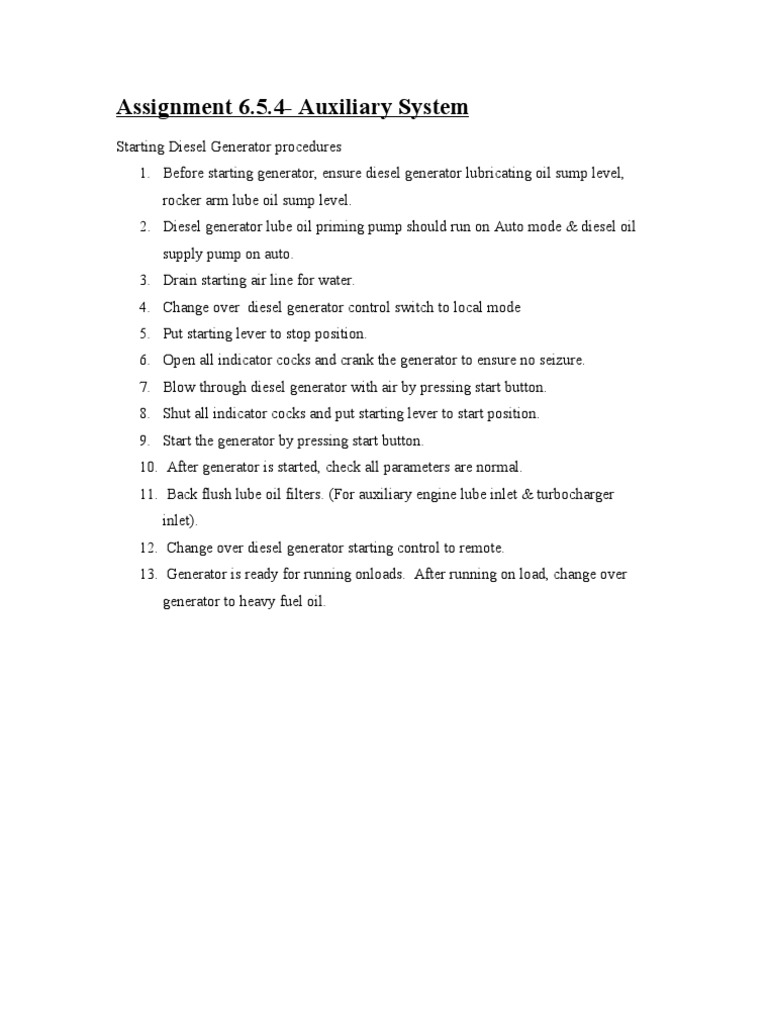 Auxiliary System PDF