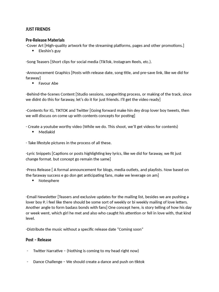 Just Friends Draft | PDF