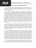 Download Reflection Paper -- Front of the Class by Francisco Ashley Acedillo SN86527354 doc pdf