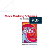 OSCES Mock Marking Scheme