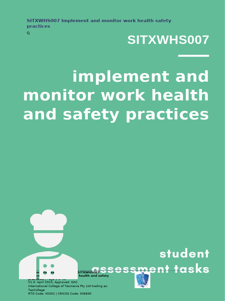 WHS Practices Assessment Guide | PDF | Occupational Safety And Health ...
