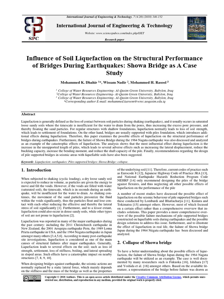 Influence of Soil Liquefaction On The ST | PDF | Buckling | Earthquakes