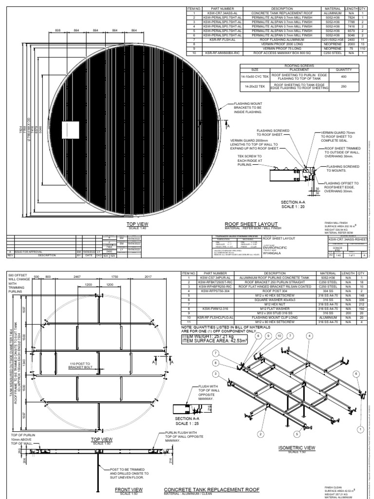 Permalite Alspan Roof Sheet Layout | PDF | Roof | Engineering Tolerance