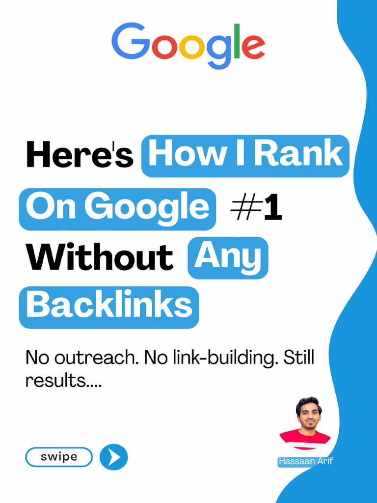 Curated visual reference: Fresh Look at Rank On Google Page 1 With Zero Backlinks