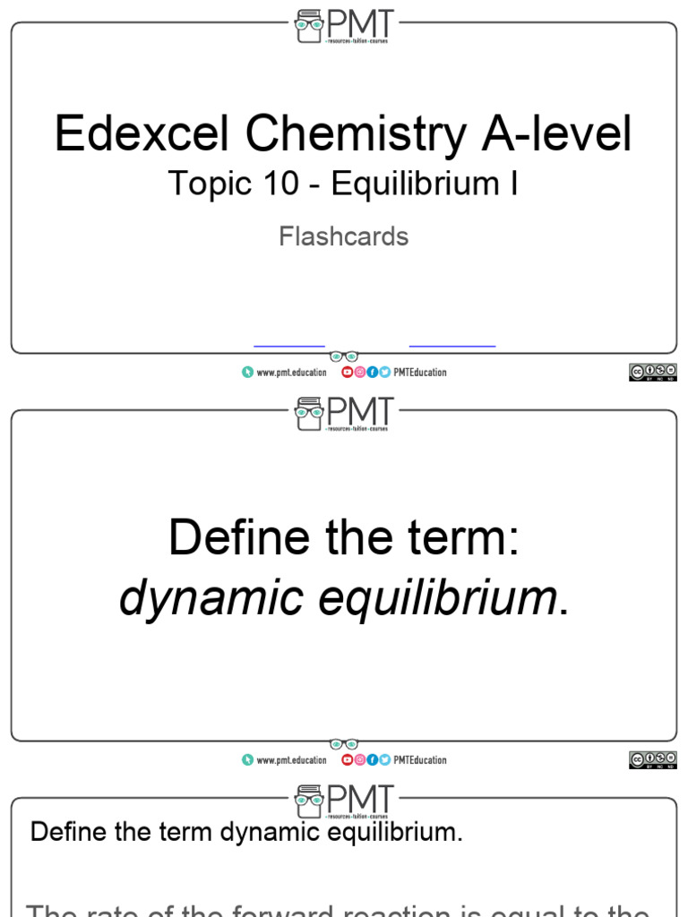 Edexcel A-Level Chemistry: Equilibrium Concepts | PDF | Chemical ...