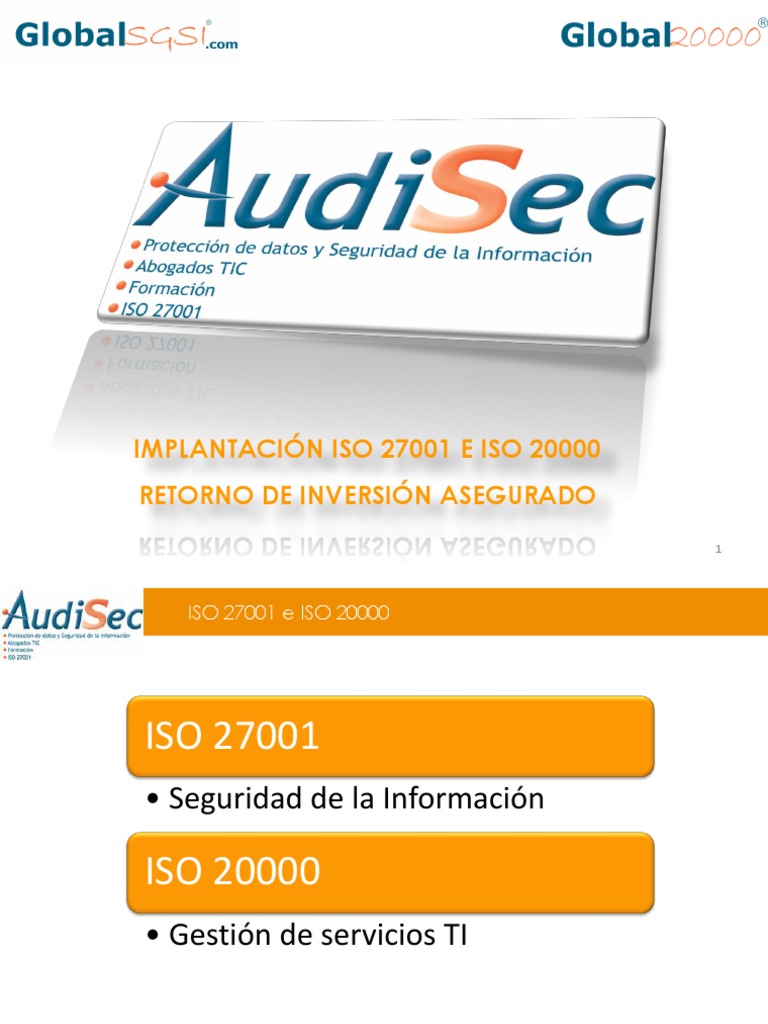 Implantación de ISO 27001 y 20000 | PDF | Organización internacional ...