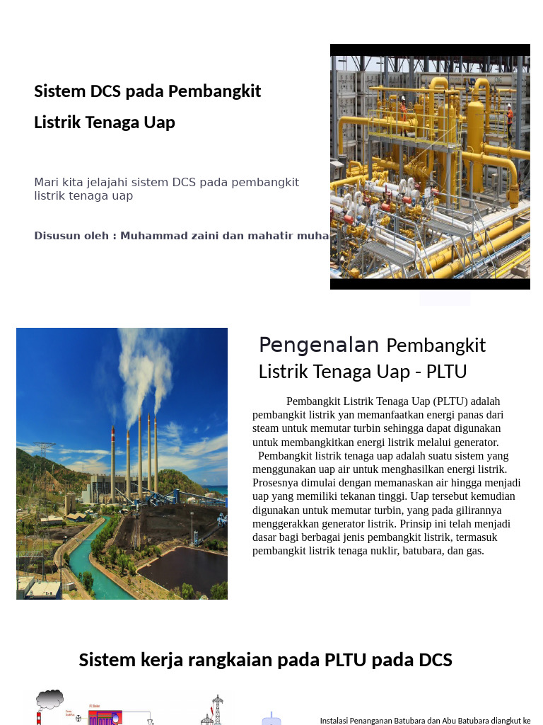 Sistem DCS pada Pembangkit Listrik Uap | PDF
