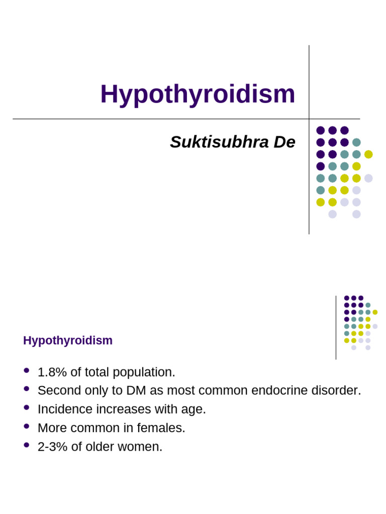 Understanding Hypothyroidism: Causes & Treatment | PDF | Hypothyroidism ...