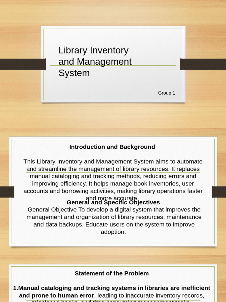 Finals Library | PDF | Libraries | Inventory
