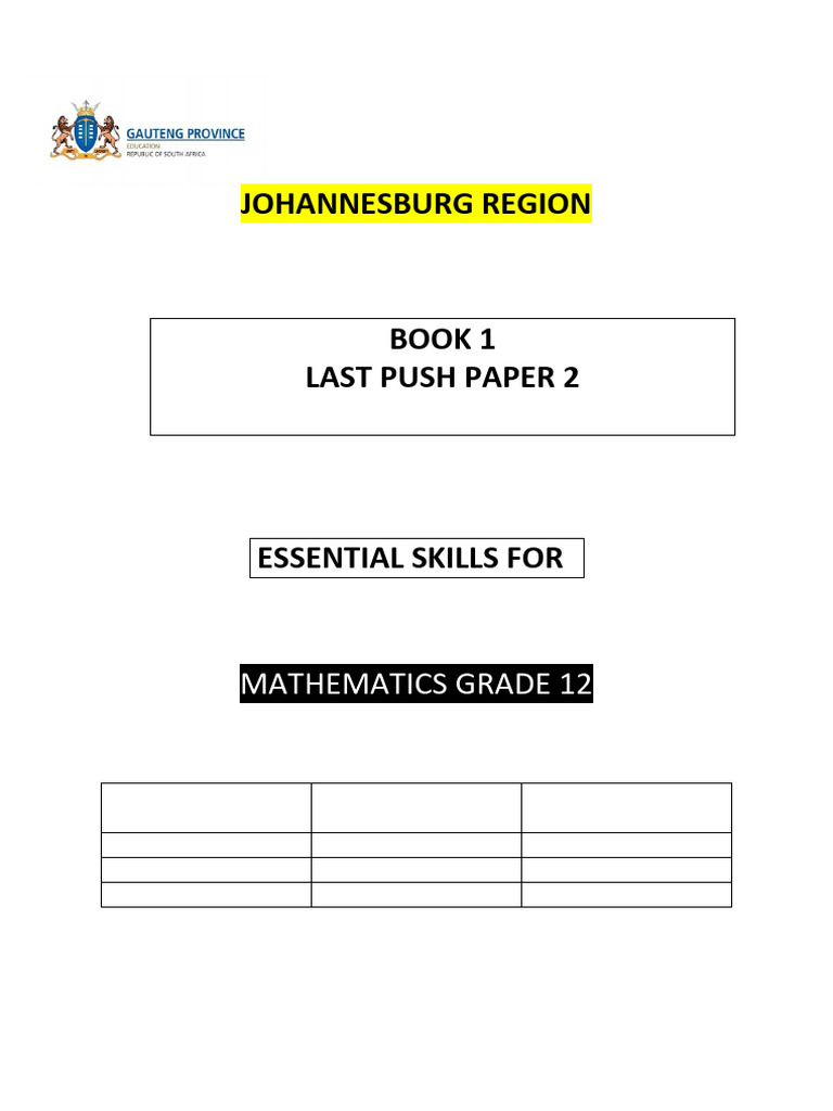 Dbe Paper 2 Book 1 Last Push | PDF | Trigonometric Functions | Line ...