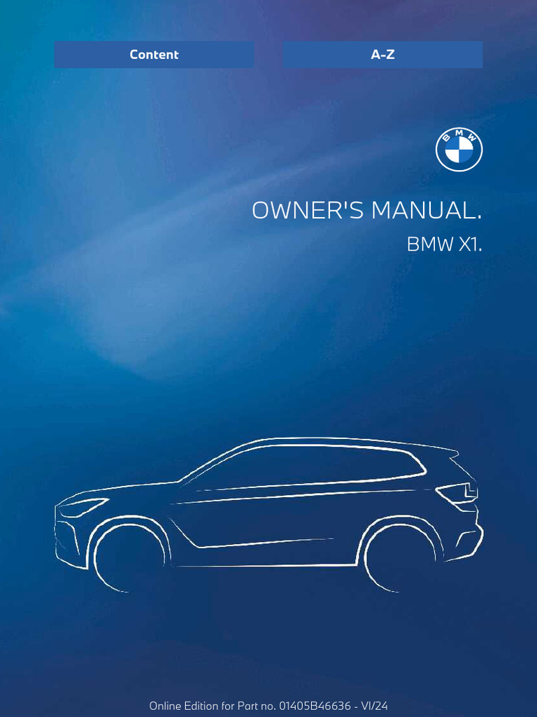 2025 BMW X1 Owner's Manual Guide | PDF | Exhaust Gas | National Highway ...