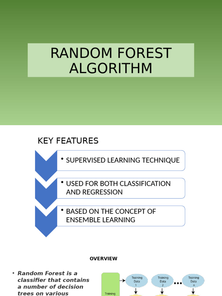 Random Forest Algorithm | PDF