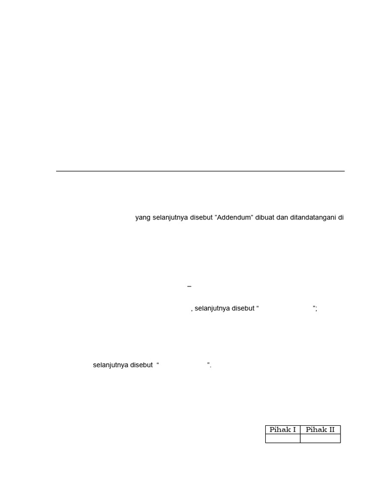 Addendum Kerja Sama BPJS dan Dokter | PDF