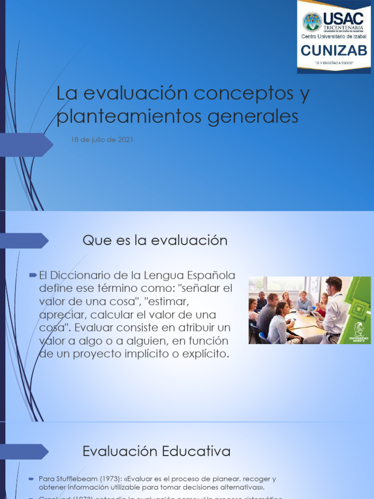 Conceptos Clave de Evaluación Educativa | PDF | Evaluación | Aprendizaje