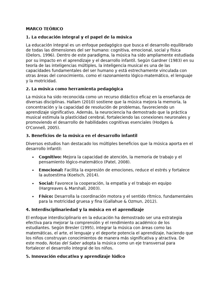 Marco Teórico | PDF | Aprendizaje | Las emociones