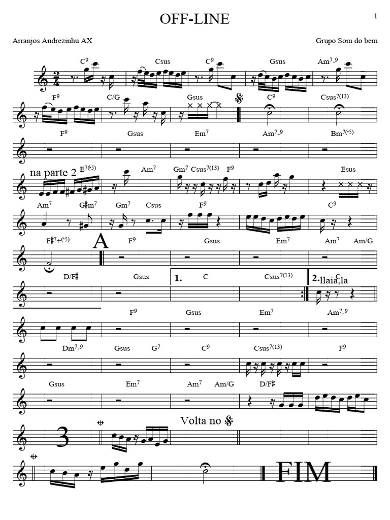 Partitura OFF-LINE | PDF