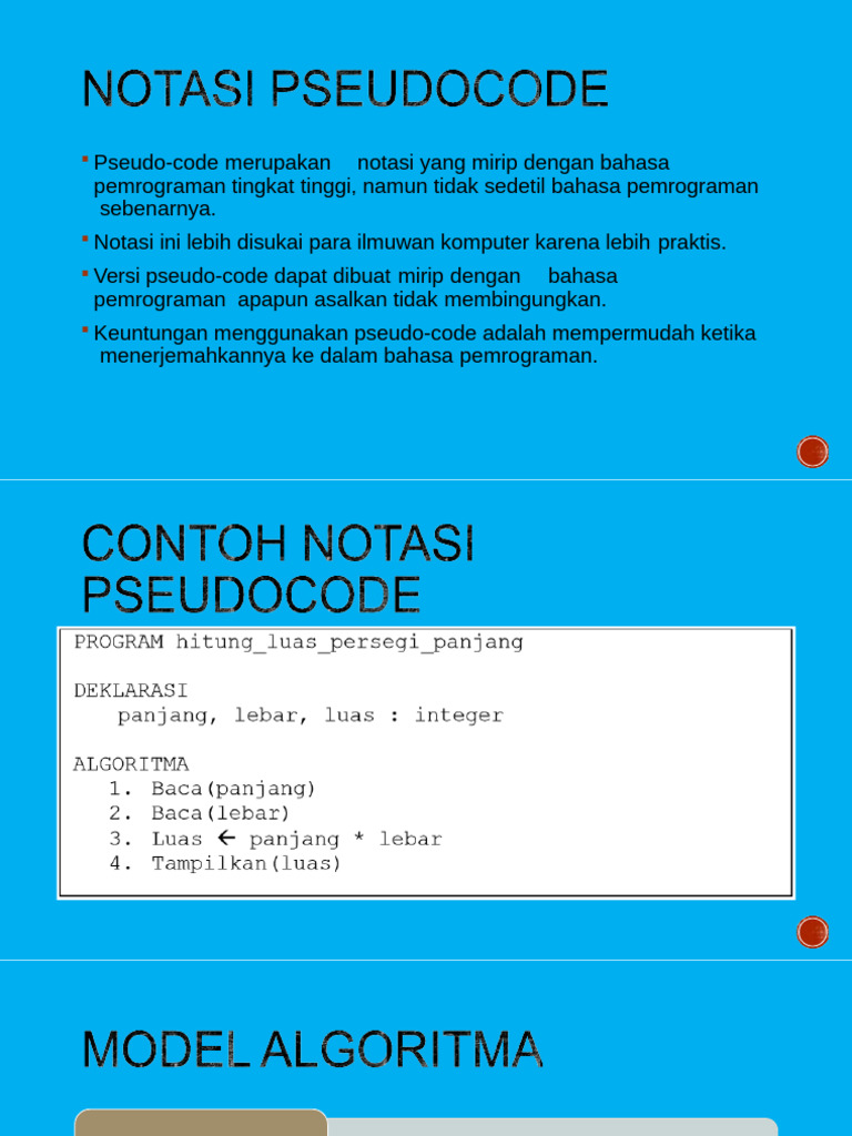 Pengenalan Pseudo-code dalam Algoritma | PDF