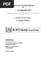 " Android Os ": A Seminar Synopsis Report ON