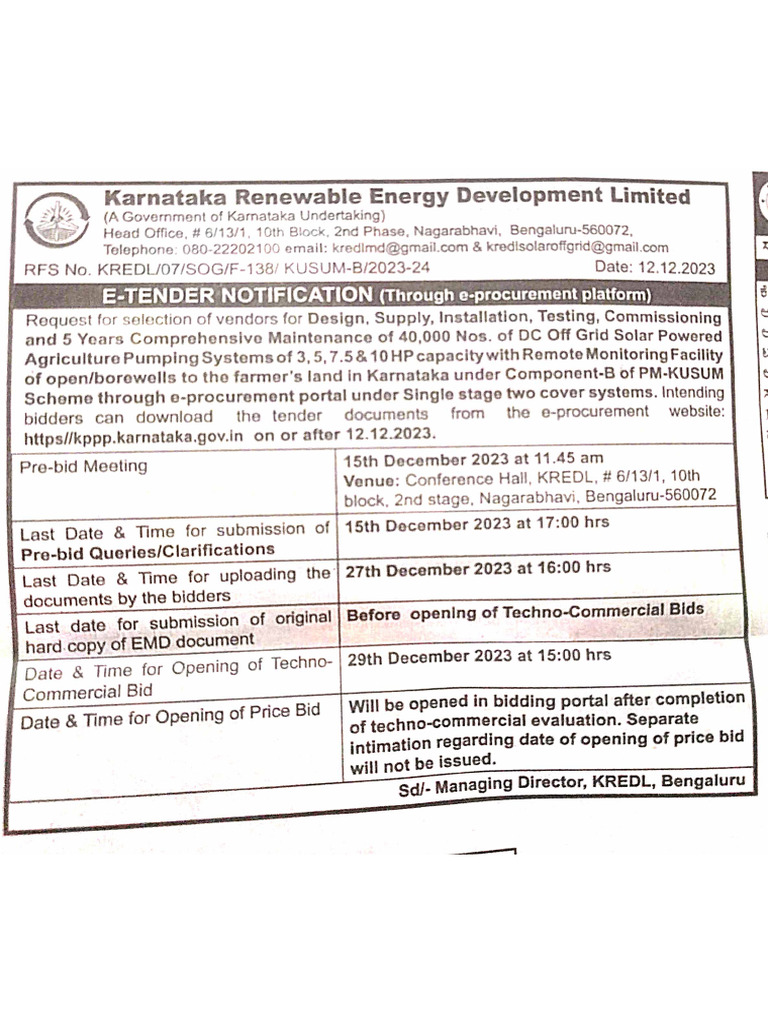 PapernotificationTOIdtd 12 12 2023 | PDF