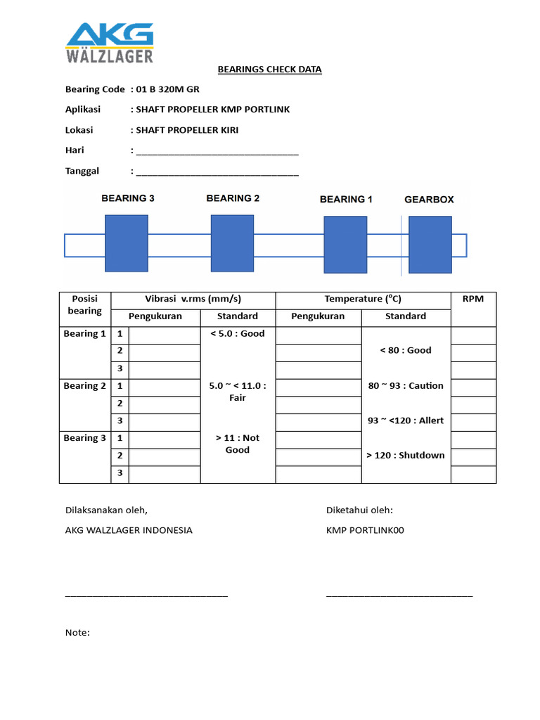 Form Bearings Check | PDF