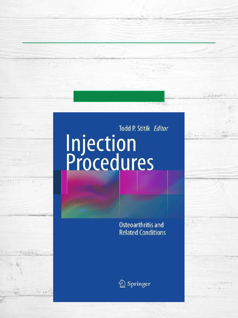 Injection Procedures in Musculoskeletal Medicine | PDF | Physical ...