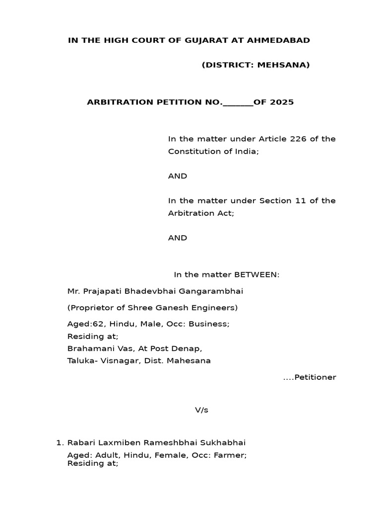Arbitration Section 11 | PDF | Arbitration | Arbitral Tribunal