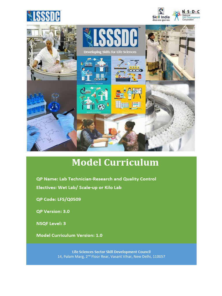 Lab Technician Curriculum for Life Sciences | PDF | Laboratories ...