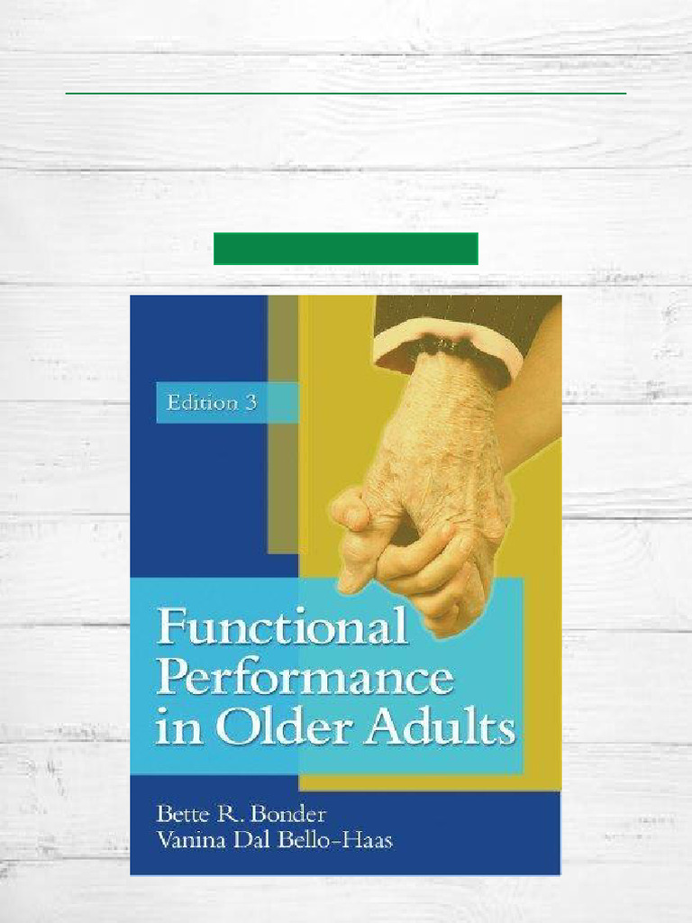Functional Performance in Older Adults | PDF | Ageing | Dementia