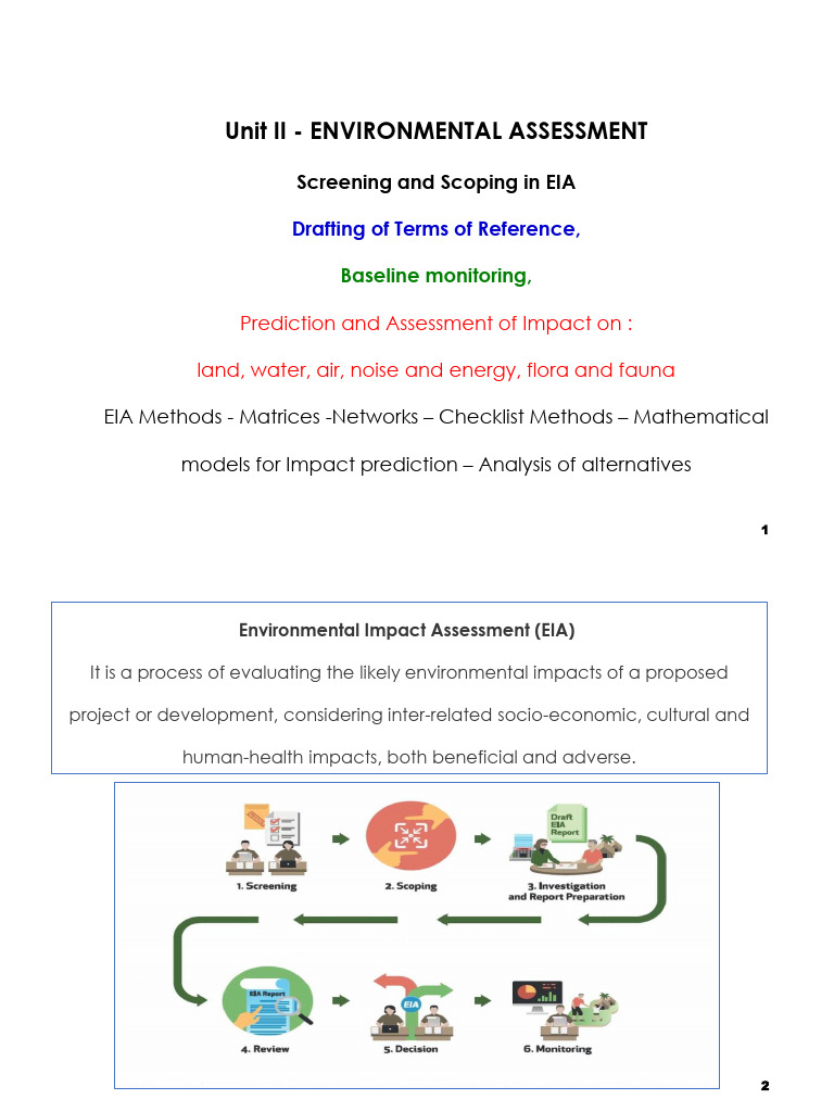 Environmental Impact Assessment Screening | PDF | Environmental Impact ...