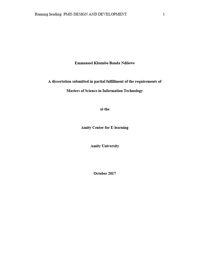 PMIS Design and Development Framework | PDF | Project Management ...