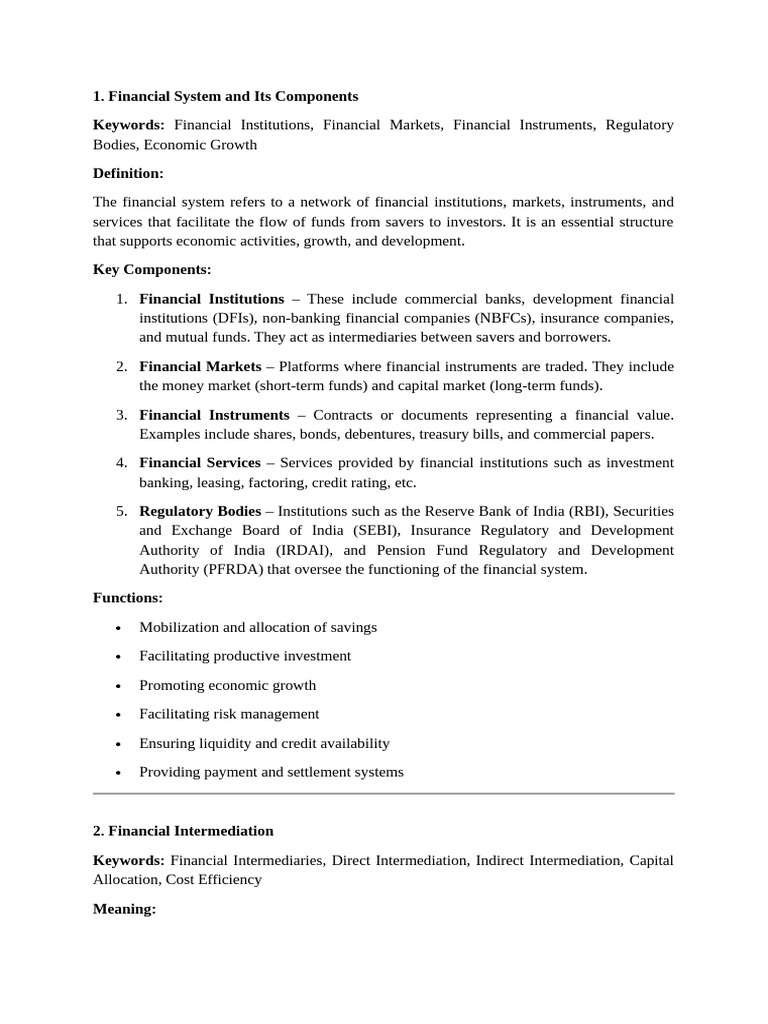 Overview of Financial Systems and Services | PDF | Banks | Non Bank ...