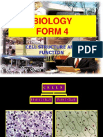 Biology Form 4: Cell Structure and Function