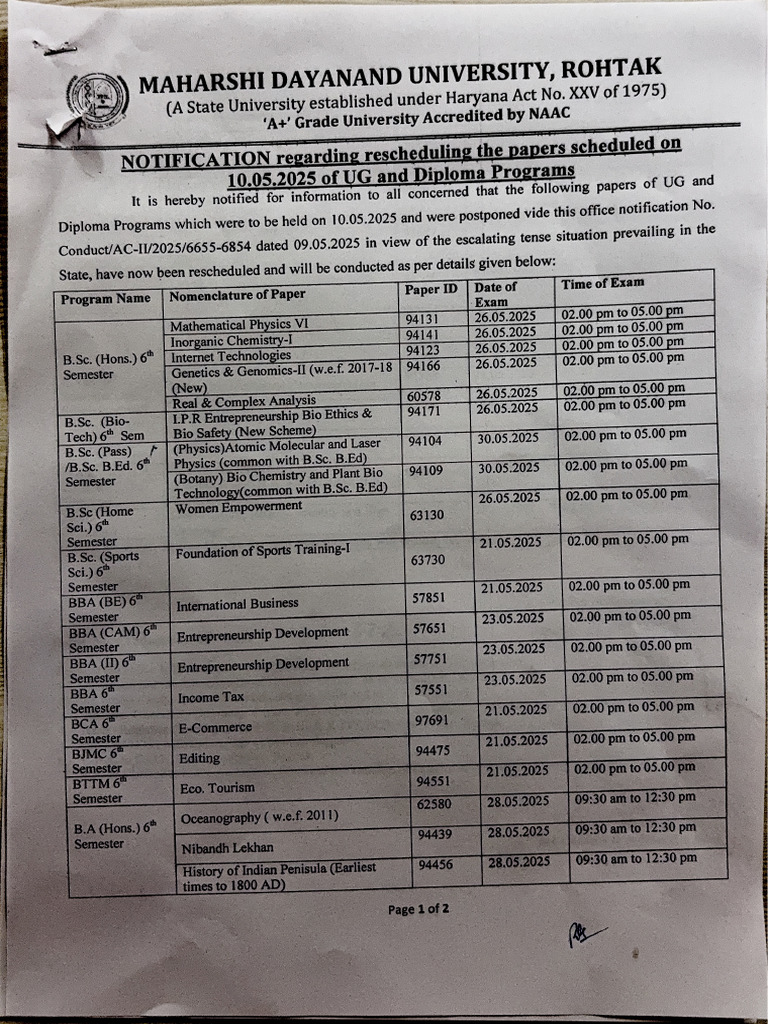 4 - 05-16-2025 - 22-20-32 - Notification UG & Diploma (10.05.2025) | PDF