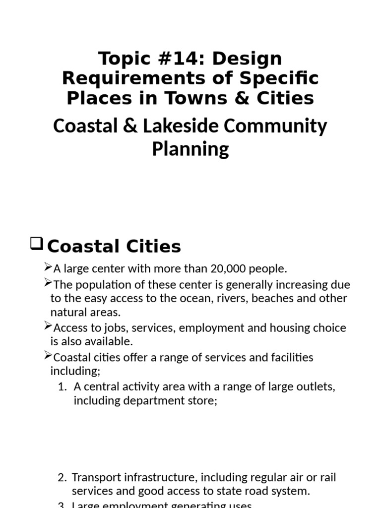 Coastal Community Planning Guide | PDF | Coast | Beach