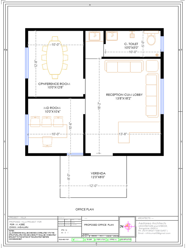 Proposed Office Layout and Structure Plan | PDF | Architectural ...