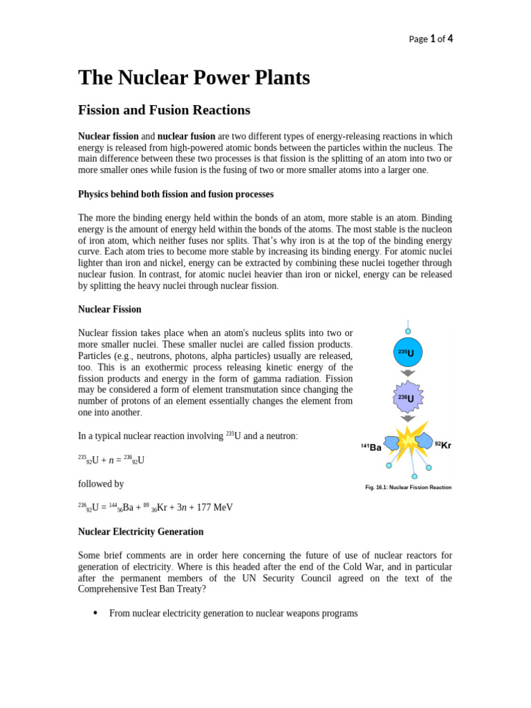 Fission vs Fusion: Nuclear Energy Explained | PDF | Nuclear Physics ...