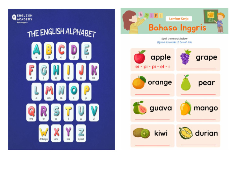 Spell The Fruit | PDF