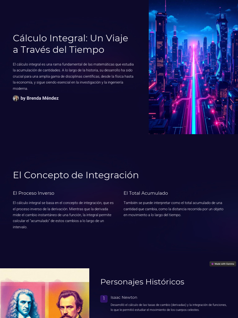 Cálculo Integral Un Viaje A Traves Del Tiempo | PDF | Integral | Science
