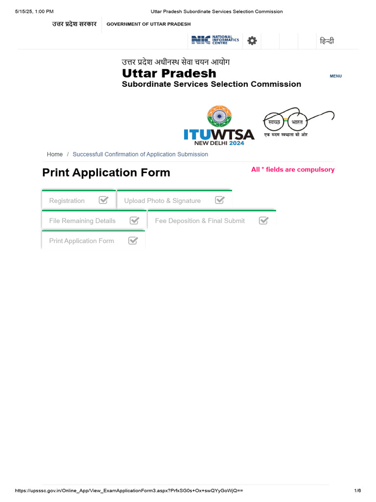 UP PET 2025 Application Details | PDF