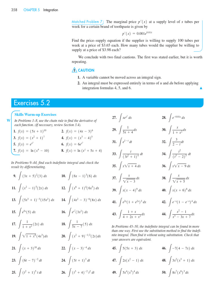 Calculus For Business, Economics, Life Sciences An... - (Part 2 ...