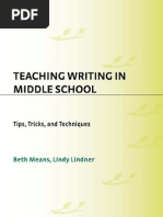 Download Teaching Writing in Middle School Tips Tricks and Techniques by Mendung Abadi SN86542752 doc pdf