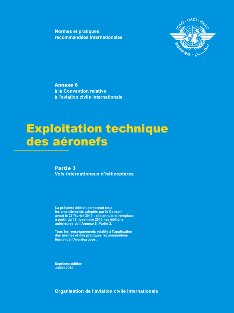 Exploitation des hélicoptères internationaux | PDF | Enregistreur de ...