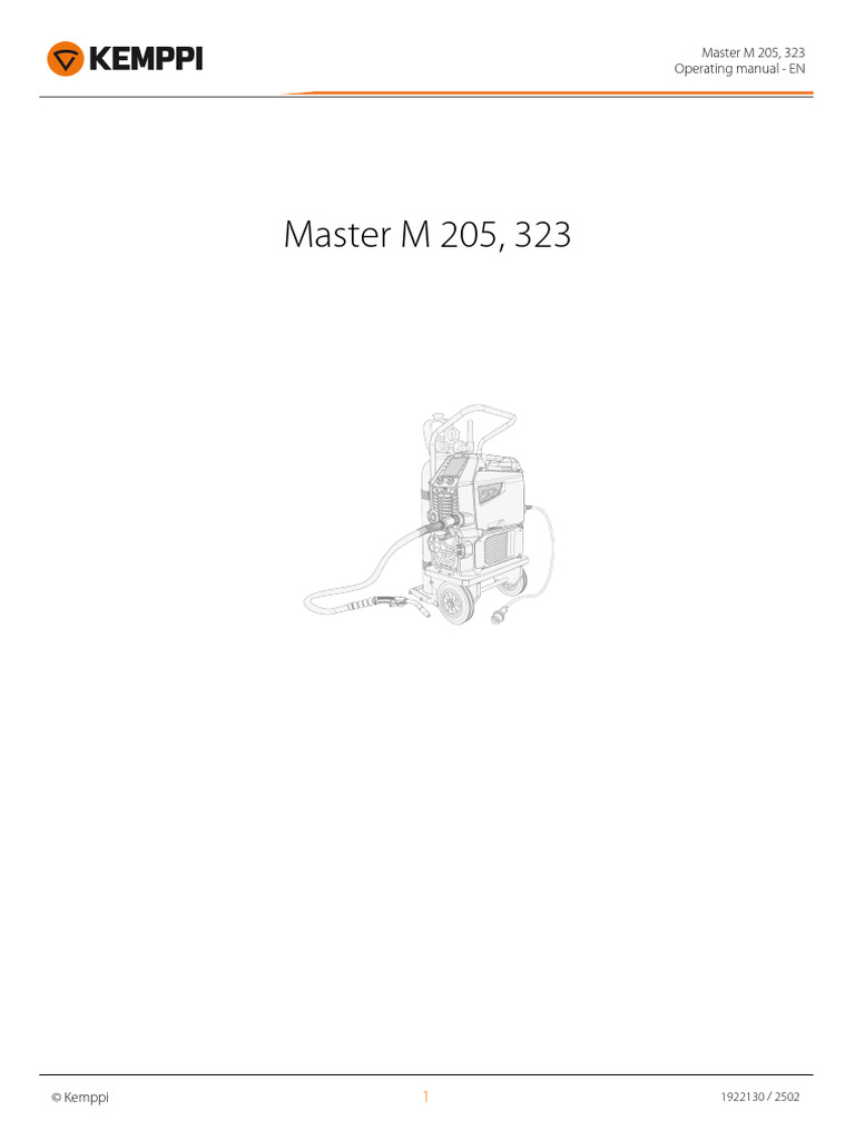 master-m-205-323-om-en | PDF | Mains Electricity | Welding