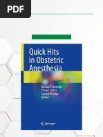 Quick Download Quick Hits in Obstetric Anesthesia One-Click